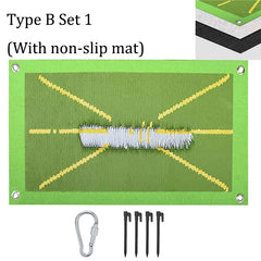 Golf Training Mat for Swing Detection Batting Path Feedback Practice Hitting Mats Training Aid Equipment Indoor Outdoor