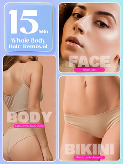 Wavytalk IPL Hair Removal with Ice Cooling Function for Nearly Painless and Long-Lasting Results,24J High Energy Corded IPL Laser Hair Removal for Armpits Legs Arms Bikini