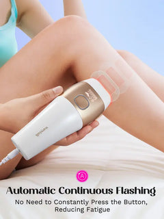 Wavytalk IPL Hair Removal with Ice Cooling Function for Nearly Painless and Long-Lasting Results,24J High Energy Corded IPL Laser Hair Removal for Armpits Legs Arms Bikini