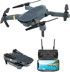 Foldable Drone with Camera for Beginners and Kids, HD FPV Drones for Adults, One Key Take Off/Land, Altitude Hold, RC Quadcopter Toys Gifts - Record Live HD Video with 120℃ Vision