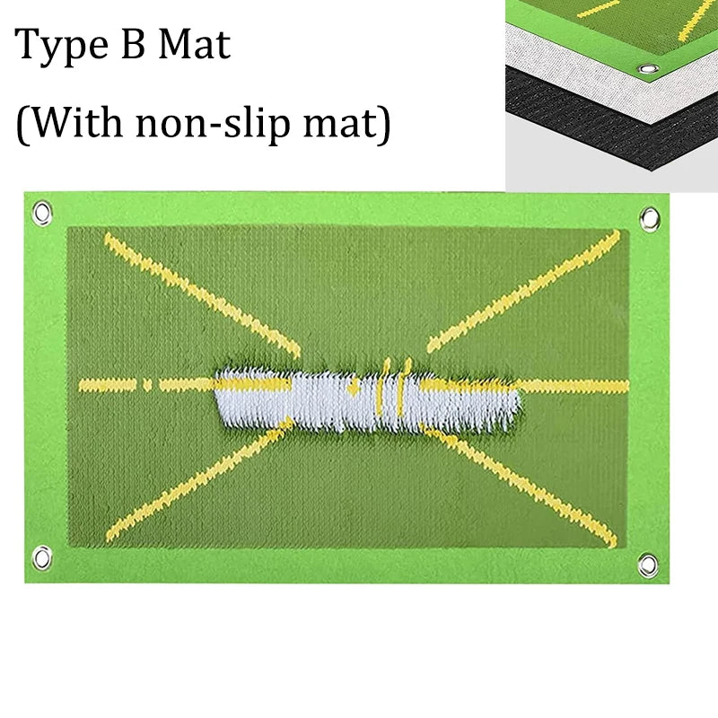 Golf Training Mat for Swing Detection Batting Path Feedback Practice Hitting Mats Training Aid Equipment Indoor Outdoor