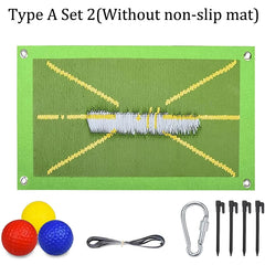 Golf Training Mat for Swing Detection Batting Path Feedback Practice Hitting Mats Training Aid Equipment Indoor Outdoor