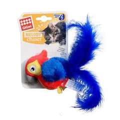 Interactive Chirping Bird Cat Toy Pet Simulation Bird Touch Voice Doll Interactive Cat Rechargeable Lifelike Bird Plush Toy