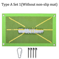 Golf Training Mat for Swing Detection Batting Path Feedback Practice Hitting Mats Training Aid Equipment Indoor Outdoor