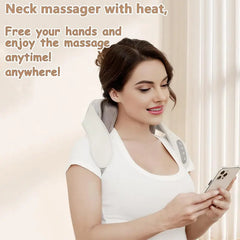 Shiatsu Massagers for Neck and Shoulder, Electric Back and Neck Massager for Relaxing F Deep Tissue, Kneading Massager for Neck, Back, Shoulder, Leg Comfort